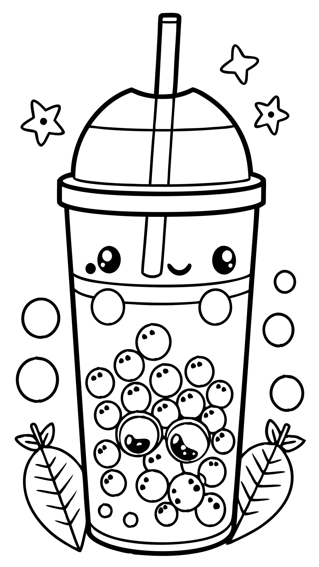 coloring pages boba